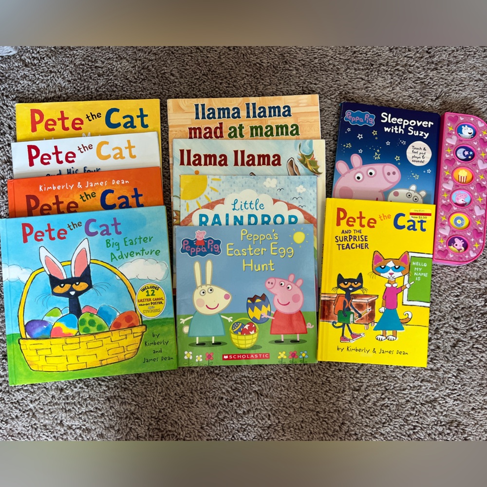 Pete the Cat and  Peppa Pig Interactive Books